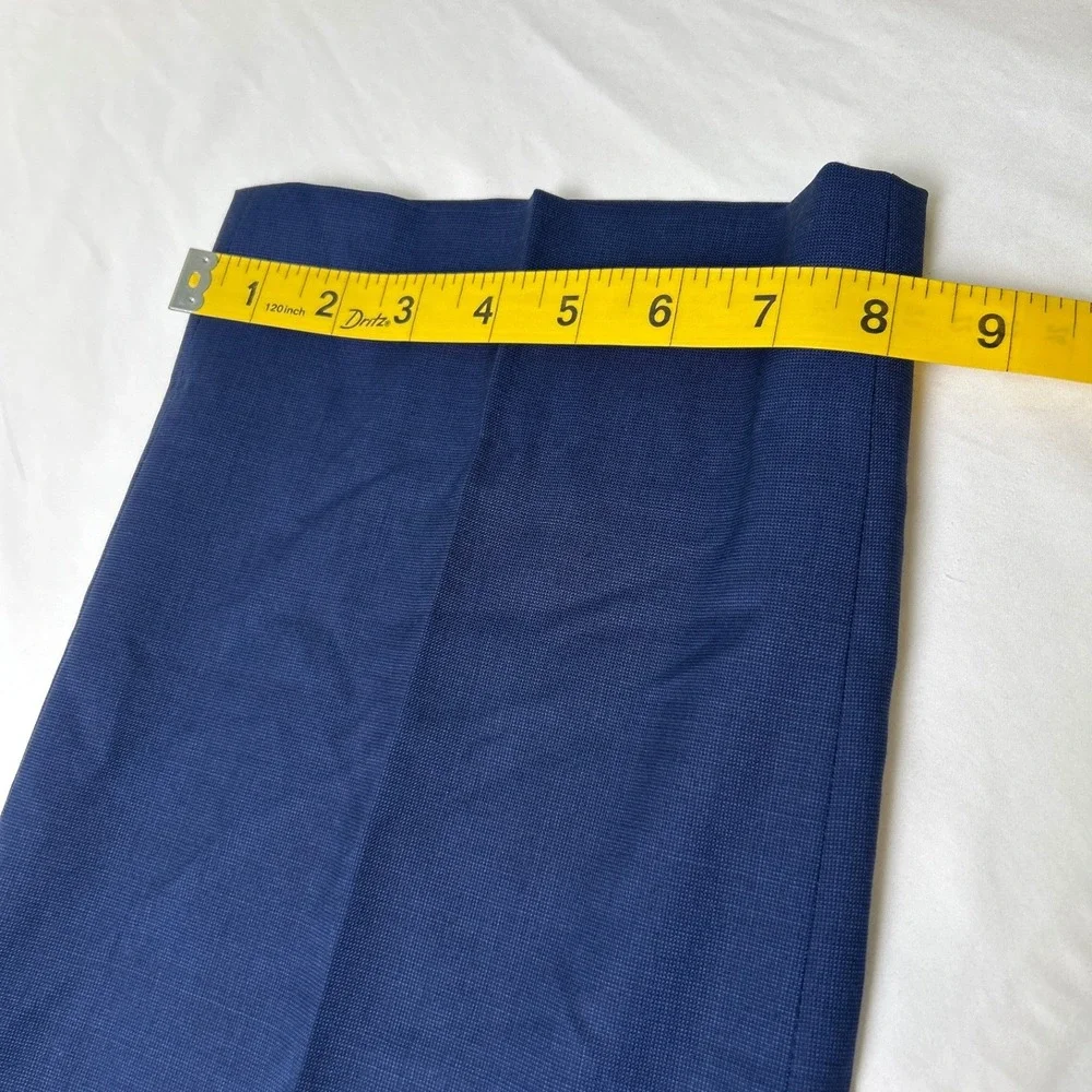 Banana Republic Mens Reda Italian Wool Slim Fit Dress Pants Size 35x32 Navy Blue